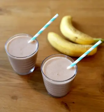 Pindakaas milkshake