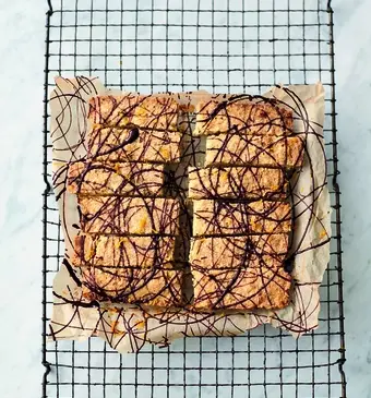 Sinaasappelzandgebak met chocolade