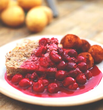 Vleesbrood met kriekjes (of zure kersen)