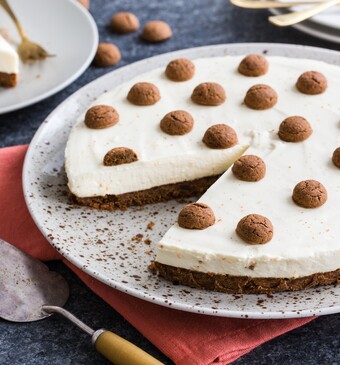 No-bake pepernotencheesecake