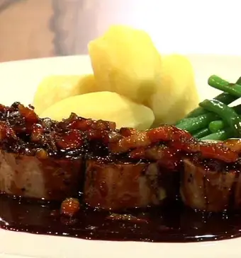 Varkenshaas met trappistensaus