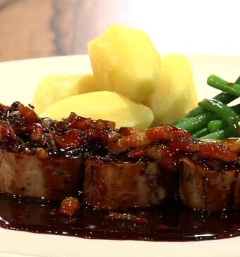 Varkenshaas met trappistensaus