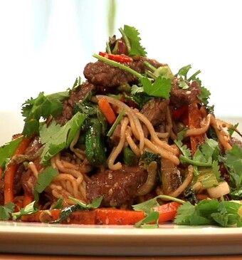 Hoisinbiefstuk uit de wok