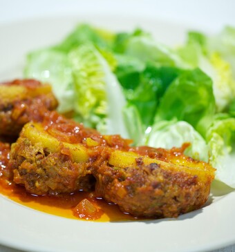 Libische gevulde aardappeltjes