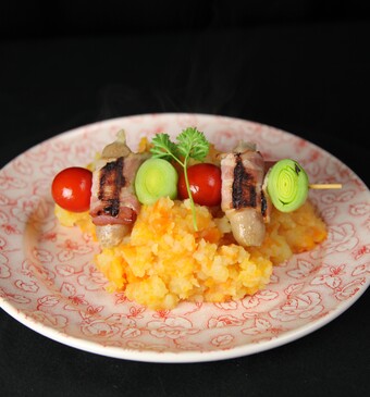 Hutspot met boerenspies