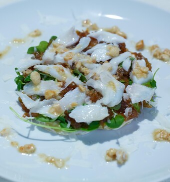 Warme aardappelsalade met kabeljauw