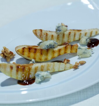 Toffe peren met gorgonzola picante