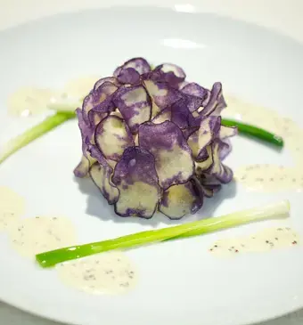 Makreel’brandade’ met truffelchips