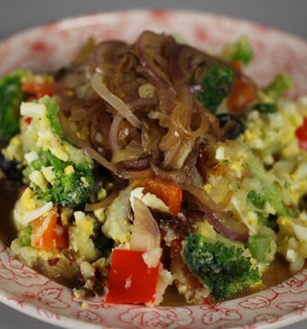 Italiaanse 4 kleuren stamppot