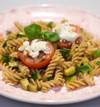 Geroosterde tomaten met geitenkaas