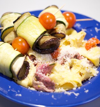 Pappardelle met biefstuk en rozemarijn