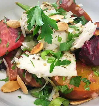 Driebonensalade met kip