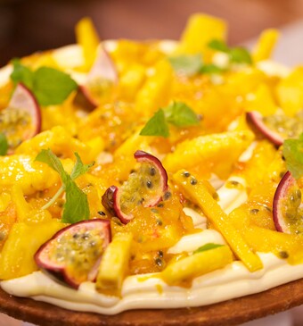 Tropische sablé taart