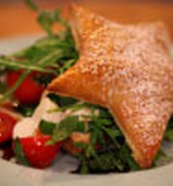 Italiaanse kerstster caprese