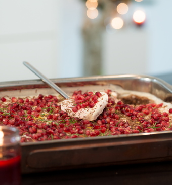 IJstaart met granaatappel