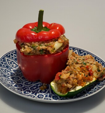 Gevulde groente op Turkse wijze