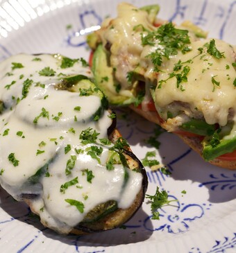 Mackerel & Grilled veggie melt