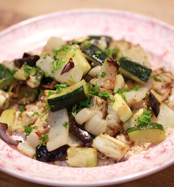 Couscous met geroosterde groente