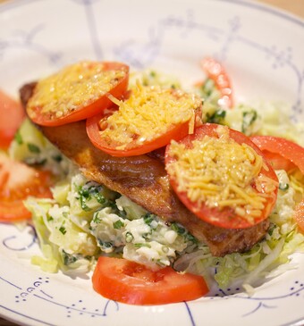 Marokkaanse aardappelsalade met Hollandse makreel