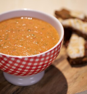 Verrassingssoep met gegrilde schol