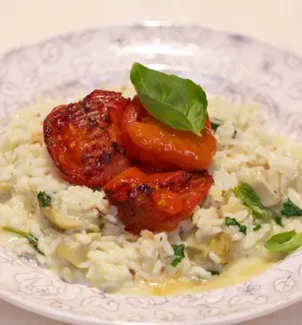 Risotto met gegrilde pomodori tomaten