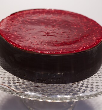 Chocolade-frambozentaart