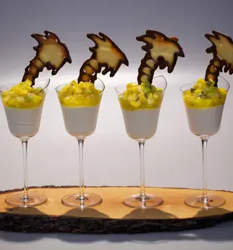 Hawaii tofumousse met tropical salsa