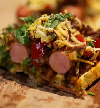 Hotdog-chiliwafels