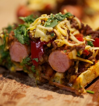 Hotdog-chiliwafels