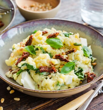 Italiaanse caprese stamppot