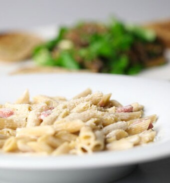 Pasta panna Fresca e Prosciutto