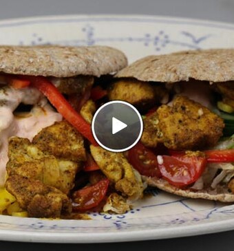 Gezond broodje shoarma