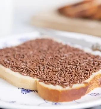 Broodje hagelslag boterham