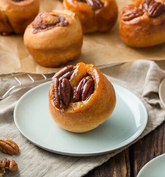 Pecan-koffiebroodjes