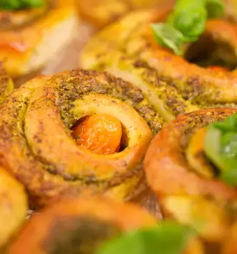 Tomaten-broodrolletjes