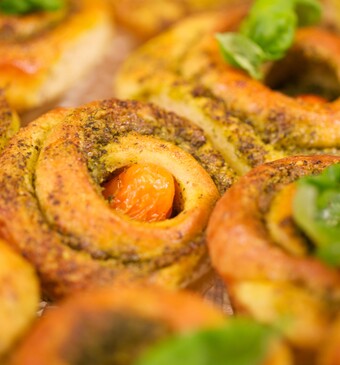 Tomaten-broodrolletjes