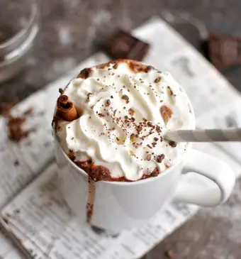 Warme chocolademelk