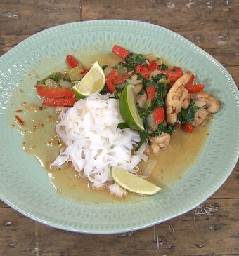 Gember-knoflookkip met paksoi