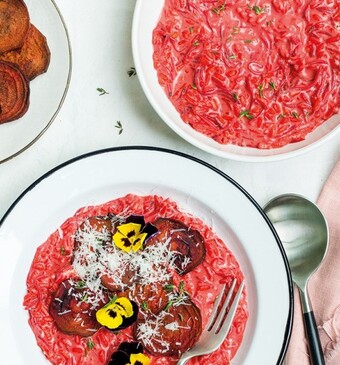 Roze risotto