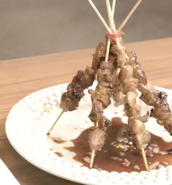 Saté kambing met traditionele ketjapsaus