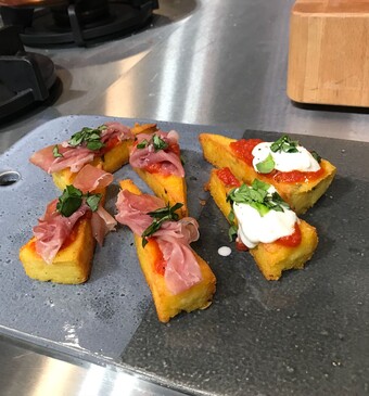 Polenta bites