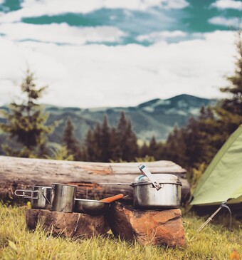 koken op de camping
