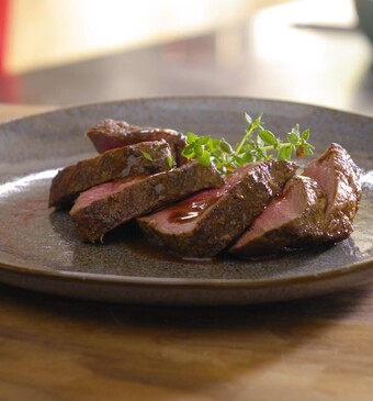 Biefstuk met wildsaus