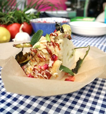 Geroosterde bloemkool met tahini