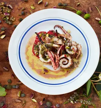 Gegrilde-inktvissalade