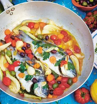 Vis in 'gek water' - acqua pazza 