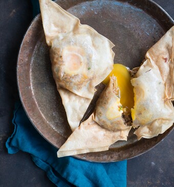 Brick met ei en tonijn 