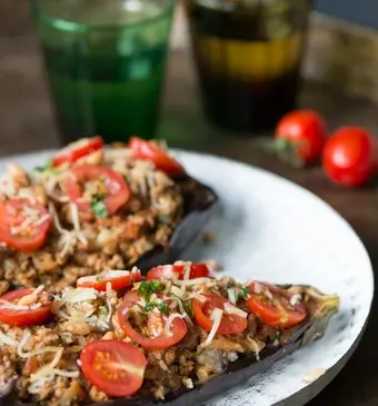 Gevulde aubergine 