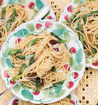 Linguine met asperges 