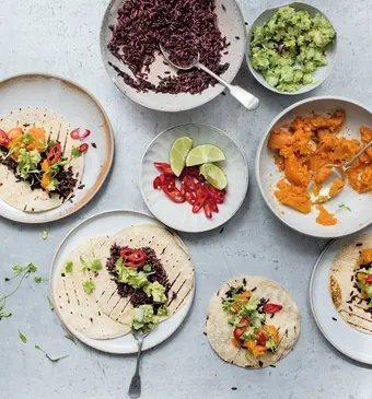veganistische recepten: tortilla zoete aardappel
